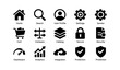 © Cali6ro - Web and app ui icons: home, search, cart, security, analytics, protection, settings