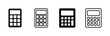 © NoorNiqabiQueen - Calculator icons set for math calculation business finance accounting technology device digital numbers