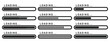 © Sorifa - Collection of different loading progress bar styles with text loading