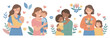 © Mr. Stocker - Diverse mothers and children illustrate the beautiful journey of parenting, love, and family happiness in various heartwarming scenes.