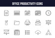 © 47_IconHub - Office productivity icons set for business and organization