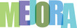 © md - Mejora tipografía moderna colorida diseño vectorial
