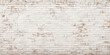 © LumenCraft - White painted old brick Wall panoramic background (2)