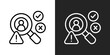 © Rusmicon - Issue Icon In Black And White Glyph Style