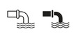 © Hestia - Waste water icon collection. Vector design pack