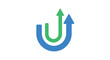 © maryam - A stylized logo with arrows pointing up.
