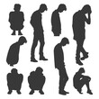 © NikahGeh - Silhouettes of a Man in Various Poses