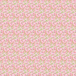 © Mahamud - Floral seamless pattern with pink flowers and green leaves on pastel background