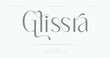 © Font - Introducing the elegant Glissra font on a clean white background