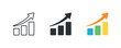© Александр Михайлюк - In planning operations context appears a forecasting icon combining statistical bars and directional cue to imply expected demand
