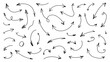 © MdAl - A collection of hand-drawn black arrows on a white background