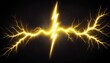 © Jessi - electric arc on black background with bright yellow lightning bolt sharp striking sharp striking energetic