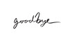 © StreetOnCamara - goodbye text font calligraphy hand written lettering script black color object icon goodbye greeting card goodbye event time future welcome finish end calendar countdown party hope resolution sad