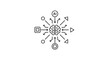 © Sekar - Artificial Intelligence Brain Network Data Processing Concept.