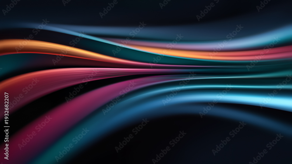Smooth Pattern Design Colorful Lines Create Smooth Patterns in Abstract Design Stock ...