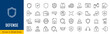 © iiierlok_xolms - Defense web icons in line style. Security, protection, key, password, code, safe, collection. Vector illustration.
