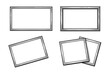 © 4zevar - Various empty picture frames set on white background