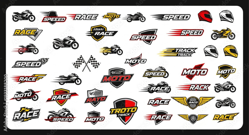 All Logo Racing Collection of motorcycle racing logos and emblems for various events ...