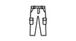 © Kirana - Simple Line Drawing of Work Pants.