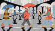 © MdSzzad - Umbrella Rainy City Vector