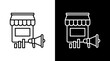 © Zaiva Maysha - Sme Marketing Outline White Icon Set Design