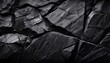 © Elsie - Black Rock Texture Rough Mountain Surface With Cracks Close Up Granite Stone Background With Space For Design