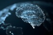 © Warakorn - 2D vector art of an AI brain connected to global business data points