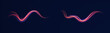 © Little Monster 2070 - Fiery red neon stripes curve sharply across a transparent background PNG. Glowing light trails and flashing laser streaks create intense motion energy. Vector illustration designed for futuristic digi
