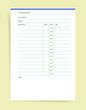 © Takoyaki Shop - Medication tracker planner. Printable planner page with weekly medication table for recording doses, times and days. Simple medication log with notes section for health management