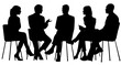 © TyliJura - group of people in silhouette having a discussion