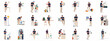 © Sabiqul - Diverse illustrations of a man using his mobile phone for business, finance, and daily tasks, showcasing modern digital interaction and productivity.