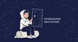 © Jaya - Boy Holds Constellation Map Under Starry Night Sky