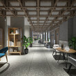 © murattellioglu - 3d render cafe restaurant interior