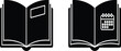 © Md - Open Books Icons: Calendar and Rectangle Symbol, Education Concept