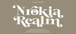 © DesignerST - Nrokia Realm Classic Lettering Minimal Fashion Designs. Typography modern serif fonts decorative vintage design concept. vector illustration