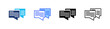 © Kholifah rokhman - Dialogue Multi Style Icon Set Vector