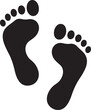 © MstHazara - Baby feet clean black icon