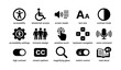 © Cali6ro - Accessibility icons display: inclusive design and assistive technology features