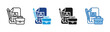© Elzicon - Job Application icon set multiple style collection