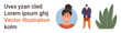 © robu_s - Personal branding, marketing design, character study, social connections, business visuals, creative layouts. A smiling woman, a formal man and a green plant are featured. Personal branding