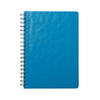 © Ramjan - A blue spiral bound notebook on a white background