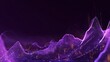 © Suleyman - Glowing purple waves show complex money data. Analyzing it with modern graphics reveals business insights.