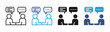 © Elzicon - Business Dialogue icon set multiple style collection