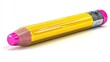 © muhammad - A large, yellow pencil with a pink eraser and metallic connector