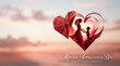 © MST - Mother and child silhouette in a red origami heart, symbolizing family love and appreciation