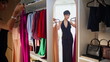 © stockbusters - Rich woman choosing dresses looking reflection in light wardrobe room indoors