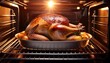 © John - whole roasted turkey in the oven