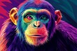 © Kateryna - Color-changing monkey expressively displays vibrant hues based on emotions in a lively jungle environment