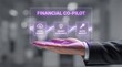 © Umer - Businessman presenting financial co-pilot technology with data ingest smart guidance