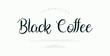 © Gizmo Design - Black Coffe, Elegant script alphabet letters font and number. Classic Lettering Minimal Fashion Designs. Typography modern serif fonts regular decorative vintage concept. vector illustration